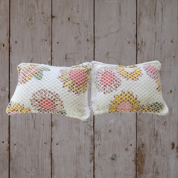 Reusable Sponge Sunflower Dish Sponge Set of 2 - Picture 3 of 4